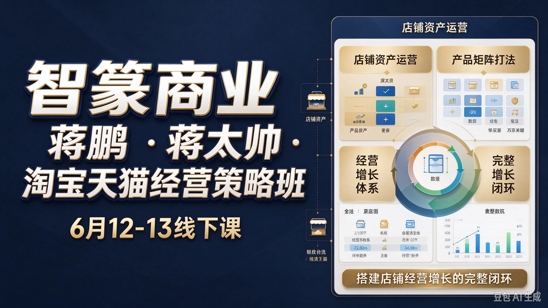智篆商业蒋鹏蒋太帅淘宝天猫经营策略班线下课,带你吃透淘天人群资产与爆款运营思路,搭建店铺长效经营增长的完整闭环 智篆商业蒋鹏蒋太帅淘宝天猫经营策略班线下课,带你吃透淘天人群资产与爆款运营思路,搭建店铺长效经营增长的完整闭环
