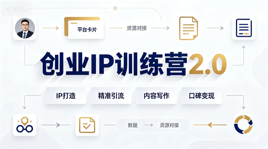 【精】创业IP训练营2.0|创业IP全阶打造、多平台矩阵精准引流、高转化内容写作、项目资源对接与口碑变现闭环课程 【精】创业IP训练营2.0|创业IP全阶打造、多平台矩阵精准引流、高转化内容写作、项目资源对接与口碑变现闭环课程
