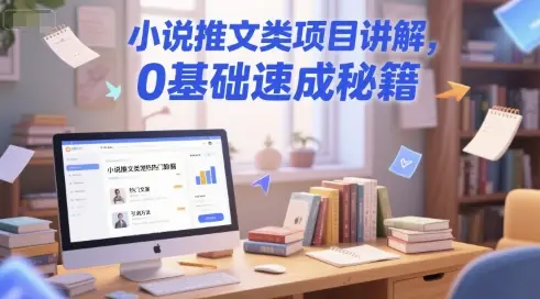 小说推文类项目讲解,0 基础速成秘籍 小说推文类项目讲解,0 基础速成秘籍