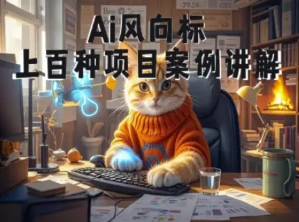 Ai风向标-附100种项目案例玩法-0基础小白到大神ai视频商业应用教学 Ai风向标-附100种项目案例玩法-0基础小白到大神ai视频商业应用教学