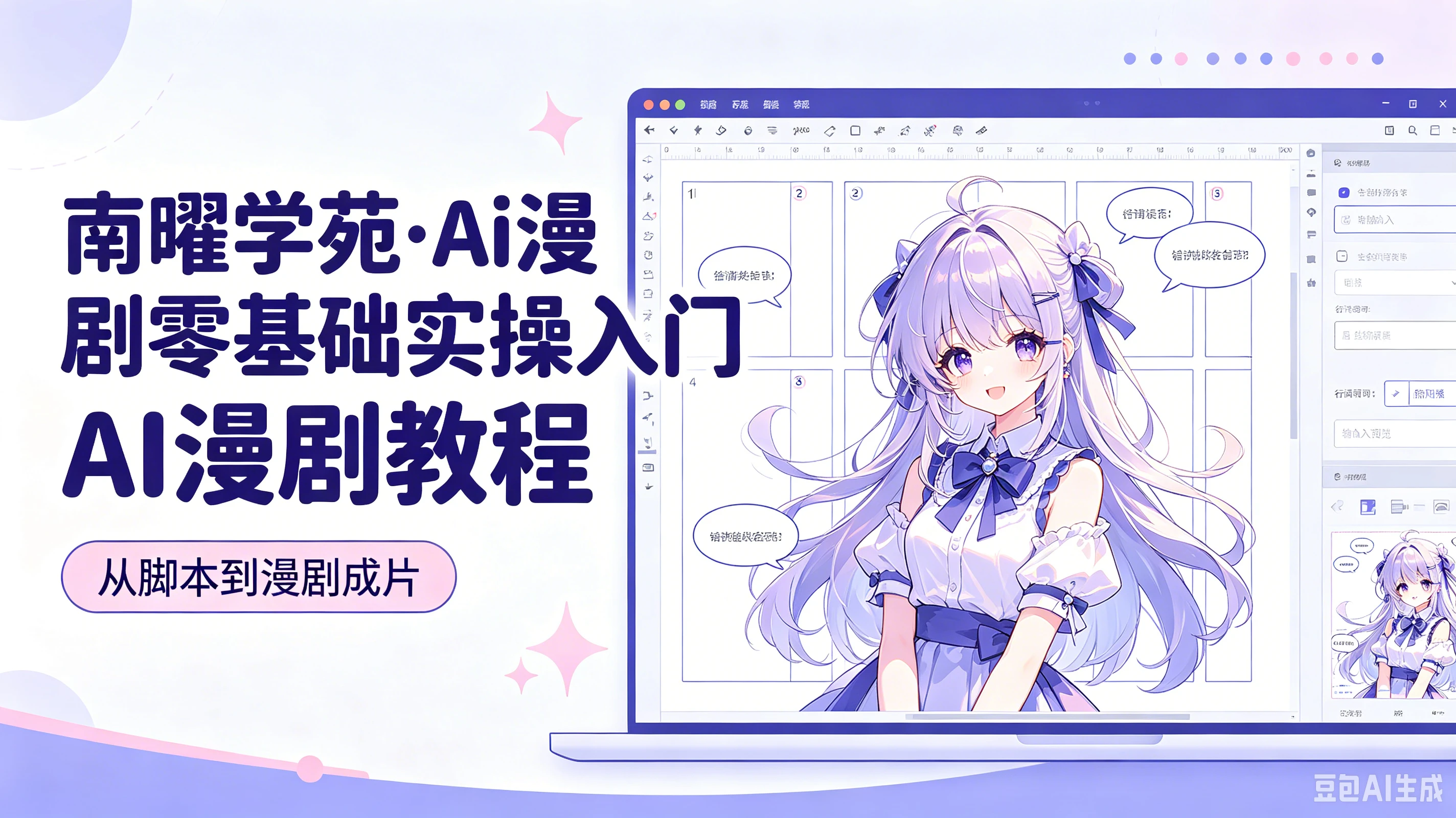 【精】南曜学苑·Ai漫剧零基础实操入门-ai漫剧教程，从脚本到漫剧成片