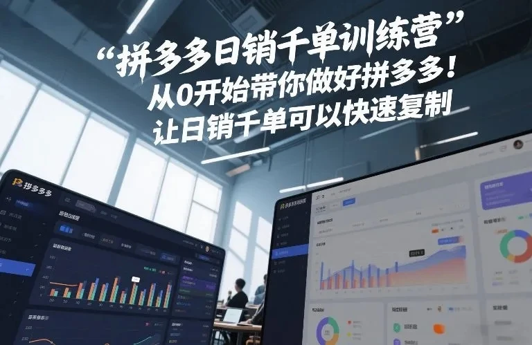 【精】白凤电商·拼多多日销千单训练营,从0开始带你做好拼多多,让日销千单可以快速复制(更新26年2月) 【精】白凤电商·拼多多日销千单训练营,从0开始带你做好拼多多,让日销千单可以快速复制(更新26年2月)