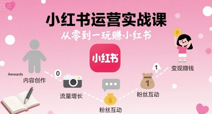 【精】小红书运营实战课,从零到一玩賺小红书 【精】小红书运营实战课,从零到一玩賺小红书