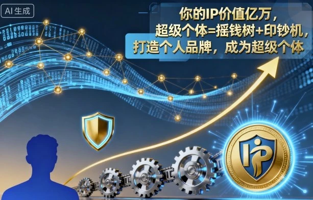 【精】你的IP价值亿万,超级个体=摇钱树+印钞机,打造个人品牌,成为超级个体 【精】你的IP价值亿万,超级个体=摇钱树+印钞机,打造个人品牌,成为超级个体
