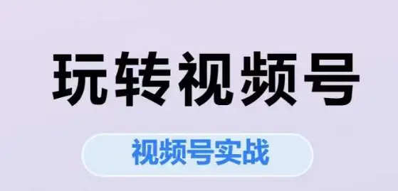 玩转视频号,视频号实战系列课 玩转视频号,视频号实战系列课