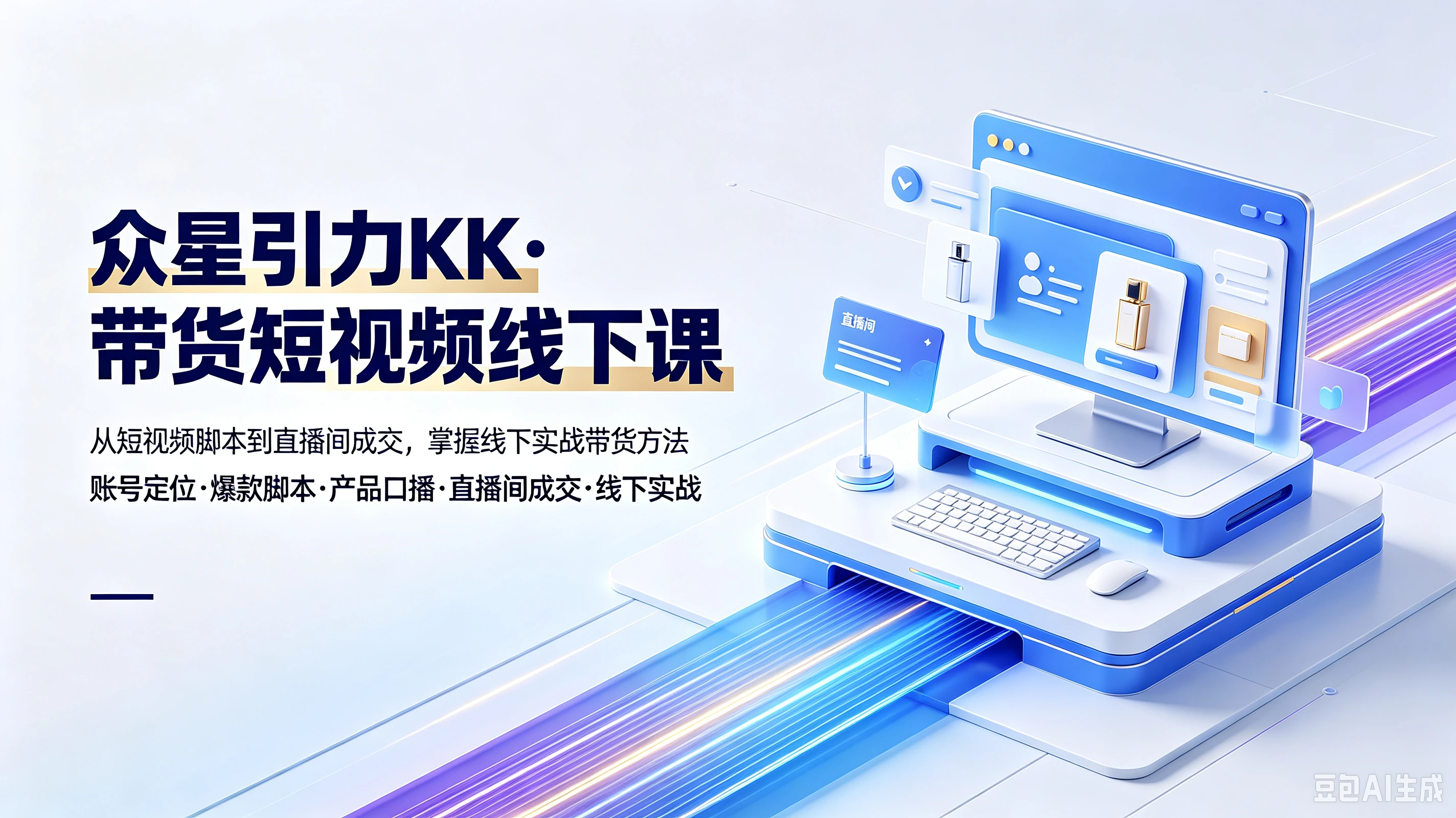 【精】众星引力KK·带货短视频线下课,从短视频脚本到直播间成交,掌握线下实战带货方法,账号定位、爆款脚本、产品口播、直播间成交、线下实战 【精】众星引力KK·带货短视频线下课,从短视频脚本到直播间成交,掌握线下实战带货方法,账号定位、爆款脚本、产品口播、直播间成交、线下实战