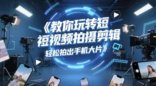 教你玩转短视频拍摄剪辑,轻松拍出手机大片 教你玩转短视频拍摄剪辑,轻松拍出手机大片