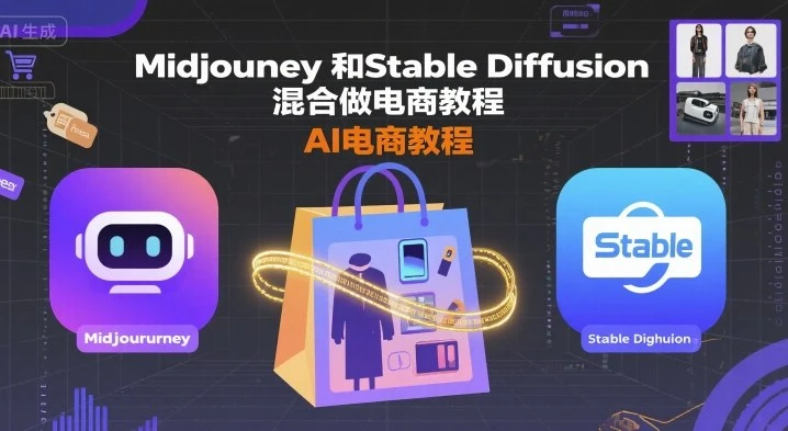 【精】Midjourney和Stable Diffusion混合做电商教程-ai电商教程 【精】Midjourney和Stable Diffusion混合做电商教程-ai电商教程