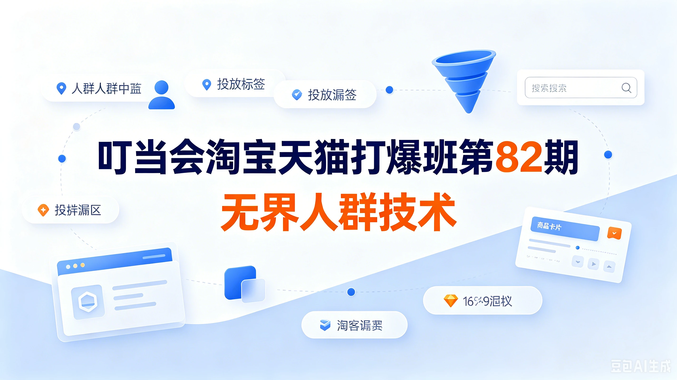 【精】叮当会淘宝天猫打爆班第82期:《无界人群技术》吃透无界人群全套原创打法