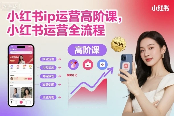 【精】小红书ip运营高阶课,小红书运营全流程 【精】小红书ip运营高阶课,小红书运营全流程