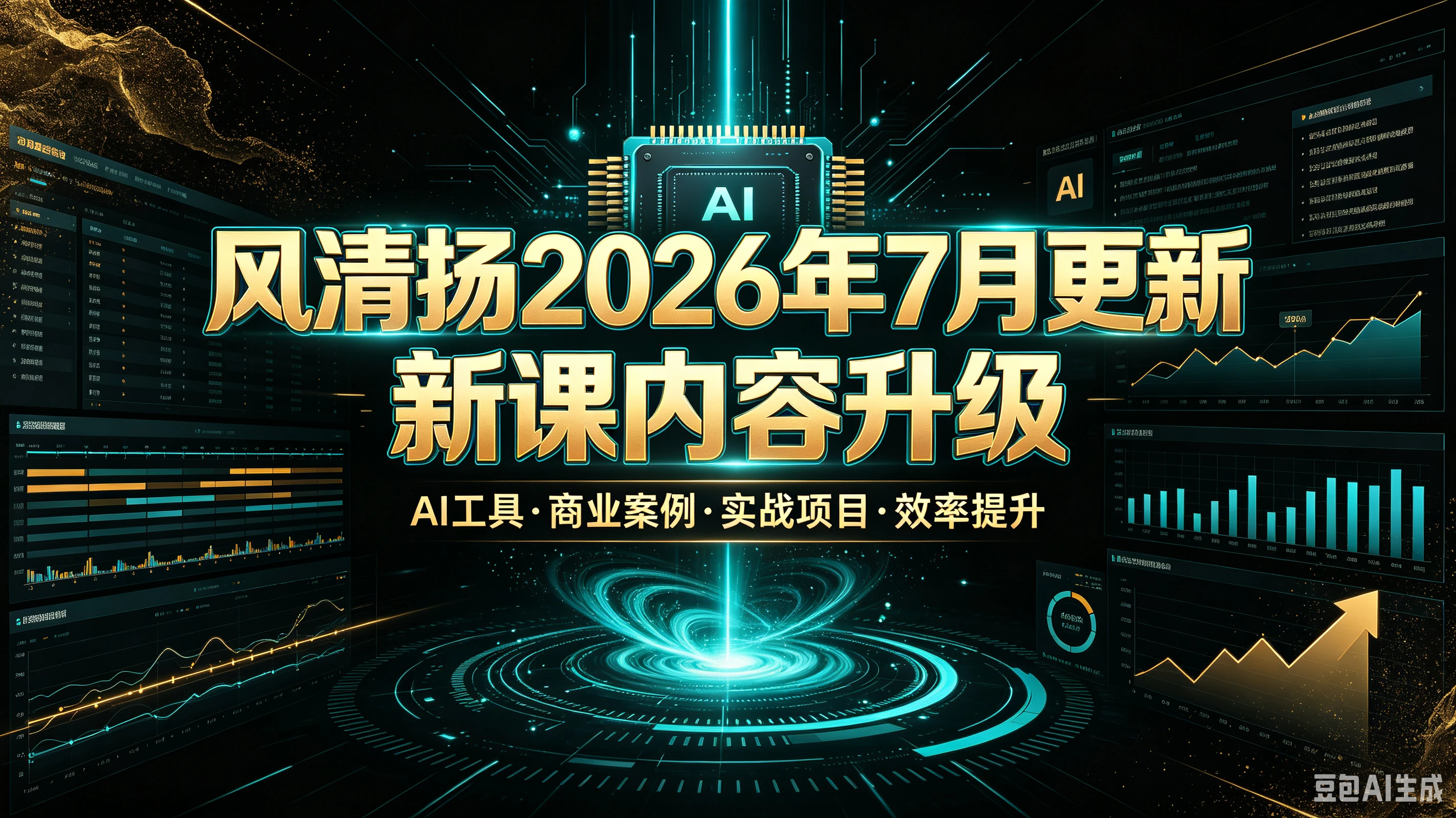 【精】风清扬2026年7月更新新课内容升级,AI工具·商业案例·实战项目·效率提升