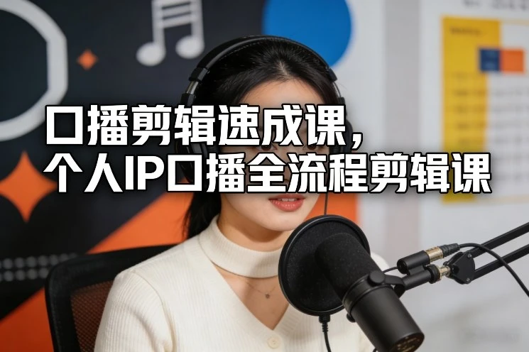 【精】口播剪辑速成课,个人IP口播全流程剪辑课 【精】口播剪辑速成课,个人IP口播全流程剪辑课