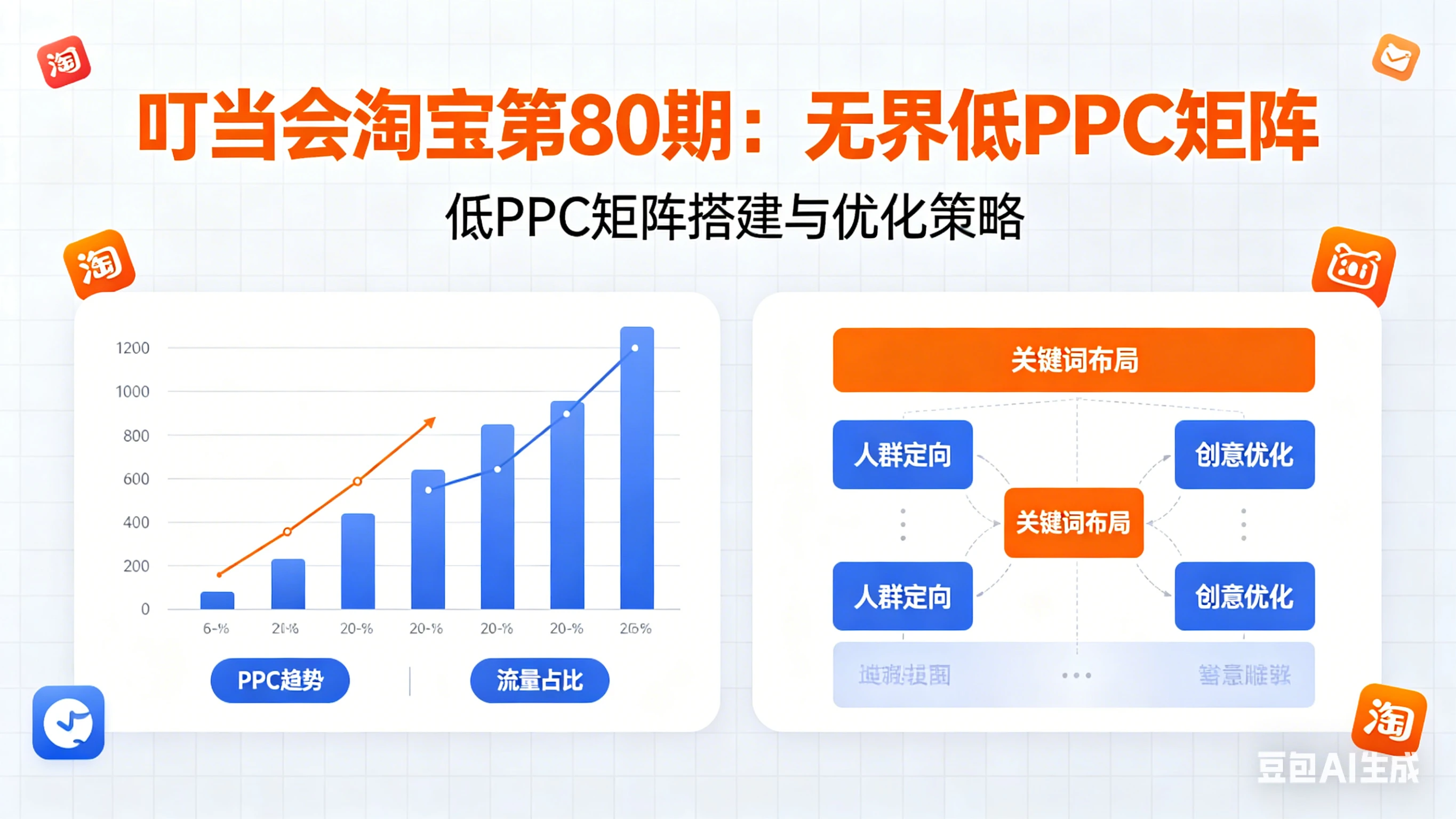 【精】叮当会淘宝第80期：无界低PPC矩阵-淘宝开店教程