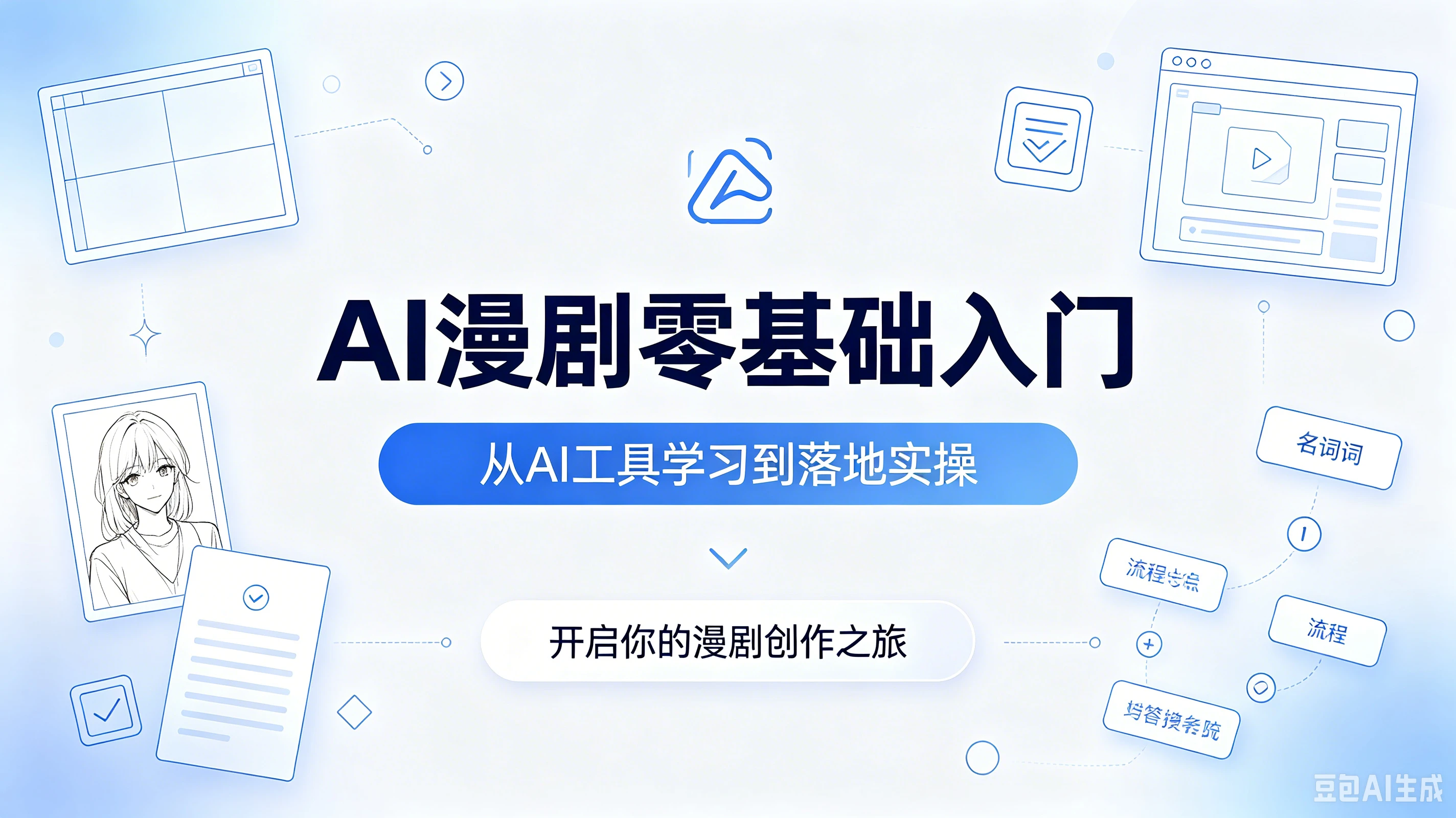 AI漫剧零基础入门，从AI工具学习到落地实操，开启你的漫剧创作之旅