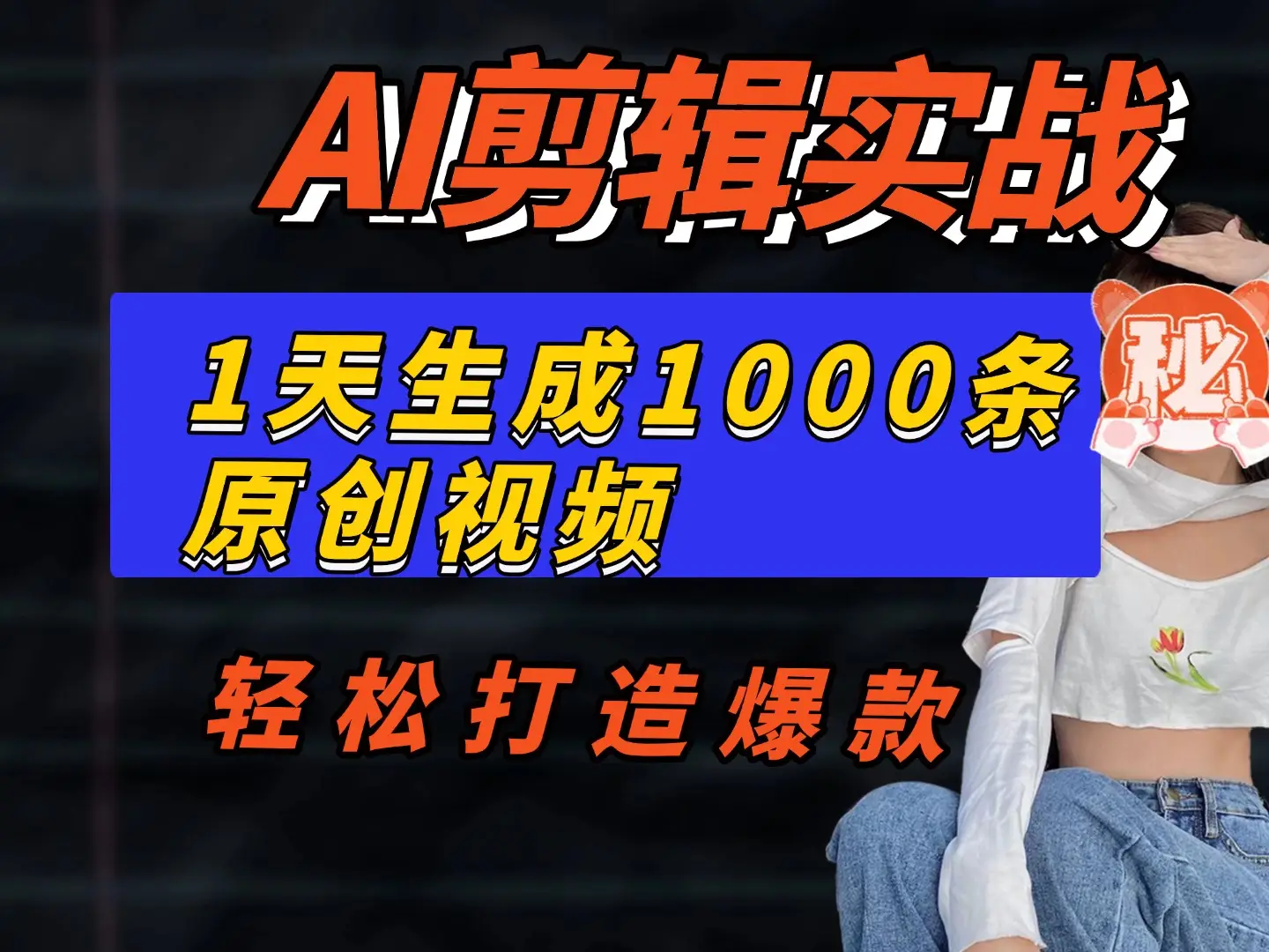【AI剪辑实战】一天批量生成1000条冥想短视频,轻松打造爆款! 【AI剪辑实战】一天批量生成1000条冥想短视频,轻松打造爆款!