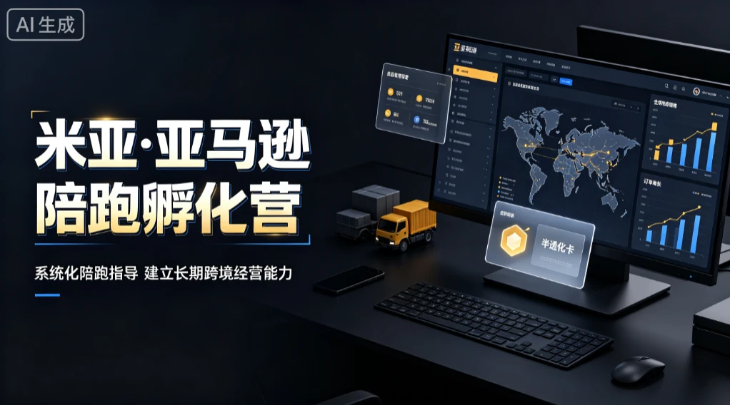 【精】米亚·亚马逊陪跑孵化营,系统化陪跑指导,建立长期跨境经营能力 【精】米亚·亚马逊陪跑孵化营,系统化陪跑指导,建立长期跨境经营能力