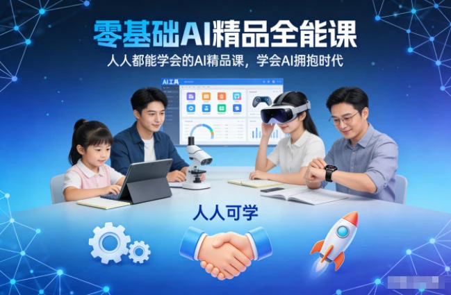 【精】零基础AI精品全能课,人人都能学会的AI精品课,学会AI拥抱时代 【精】零基础AI精品全能课,人人都能学会的AI精品课,学会AI拥抱时代