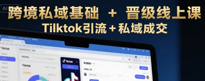 【精】跨境私域基础+晋级线上课,Tilktok引流+私域成交 【精】跨境私域基础+晋级线上课,Tilktok引流+私域成交