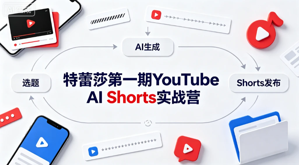 【精】特蕾莎第一期YouTube AI Shorts实战营