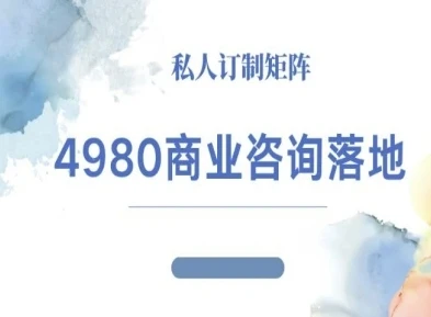 【精】4980商业咨询师落地课程-ip运营高客单教程 【精】4980商业咨询师落地课程-ip运营高客单教程
