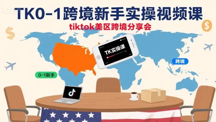 【精】TK0-1跨境新手实操视频课,tiktok美区跨境分享会 【精】TK0-1跨境新手实操视频课,tiktok美区跨境分享会