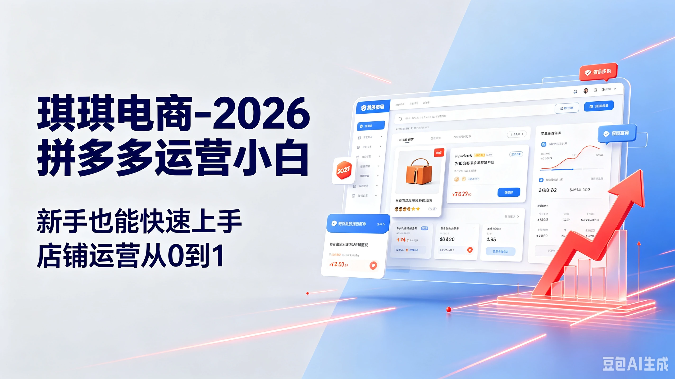 【精】琪琪电商-2026拼多多运营小白,新手也能快速上手,店铺运营从0到1 【精】琪琪电商-2026拼多多运营小白,新手也能快速上手,店铺运营从0到1