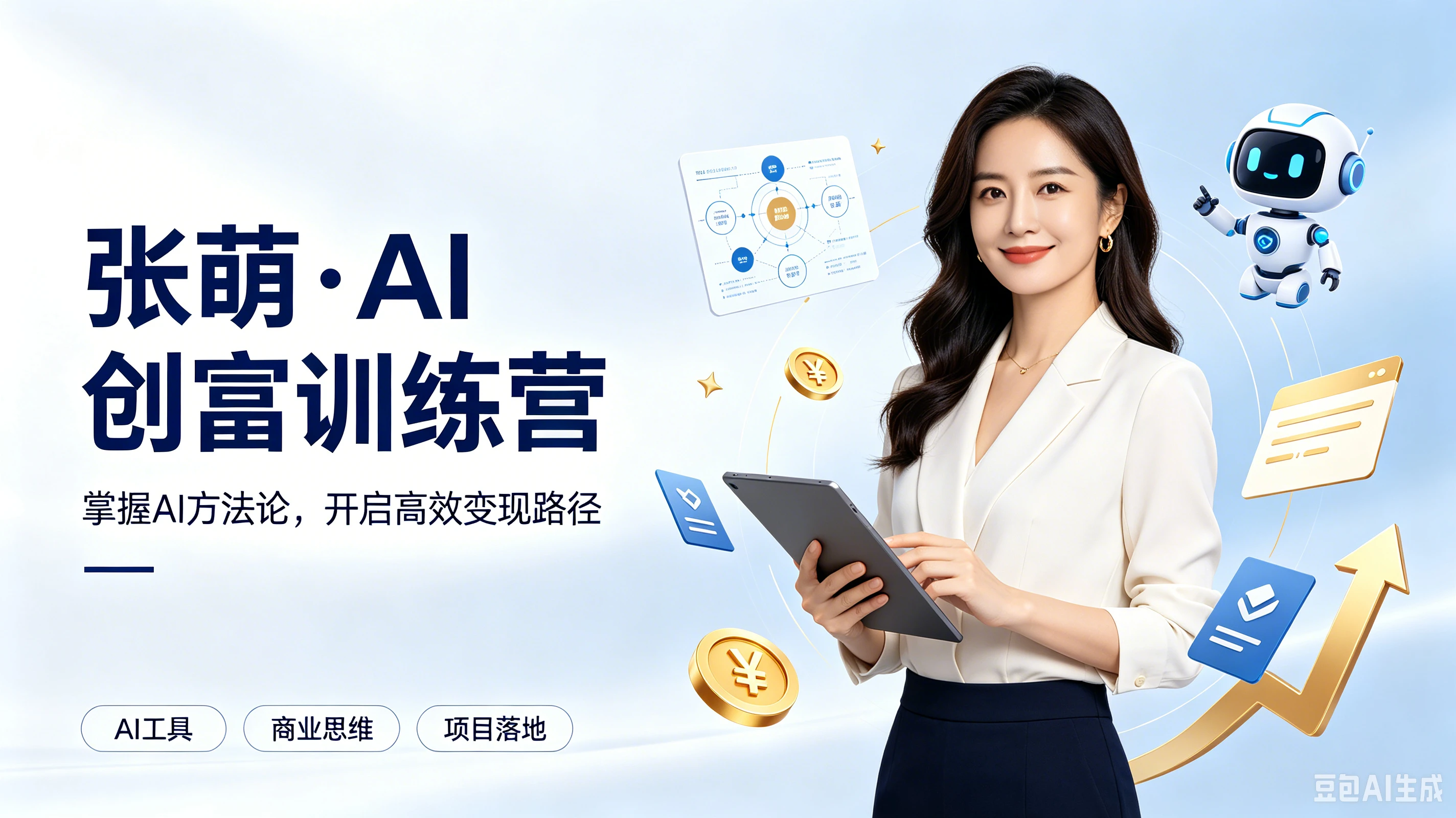【精】张萌·AI创富训练营,掌握AI方法论,开启高效变现路径 【精】张萌·AI创富训练营,掌握AI方法论,开启高效变现路径