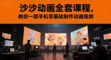 沙沙动画全套课程,教你一部手机零基础制作动画视频 沙沙动画全套课程,教你一部手机零基础制作动画视频