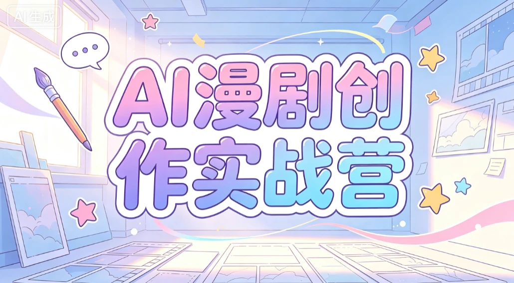 【精】AI漫剧创作实战营，剧本写了没人看？分镜画了不会动？这套课教你打通漫剧制作全链路，直接产出可传播成品