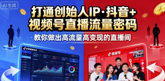 【精】25年直播9-10两期线下课,打通创始人IP,抖音+视频号直播流量密码,教你做出高流量高变现的直播间 【精】25年直播9-10两期线下课,打通创始人IP,抖音+视频号直播流量密码,教你做出高流量高变现的直播间