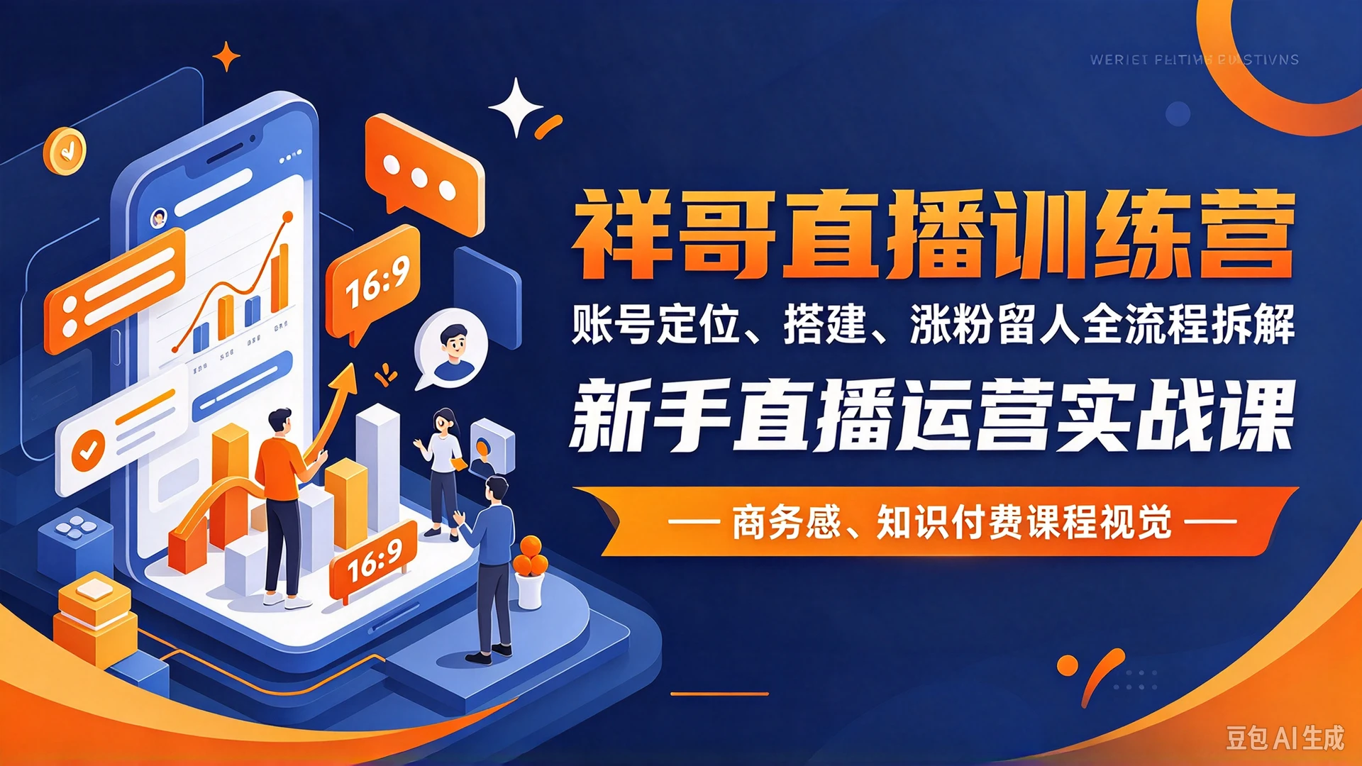 祥哥直播训练营，账号定位、搭建、涨粉留人全流程拆解，新手直播运营实战课