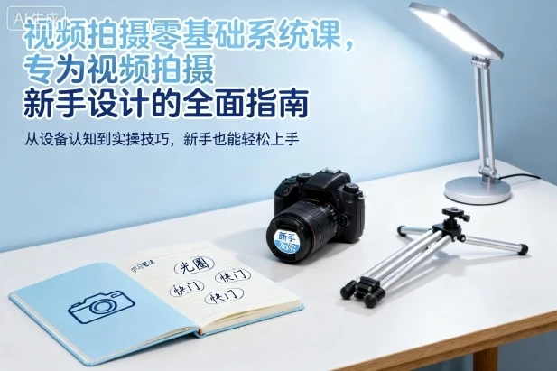 【精】视频拍摄零基础系统课,专为视频拍摄新手设计的全面指南 【精】视频拍摄零基础系统课,专为视频拍摄新手设计的全面指南