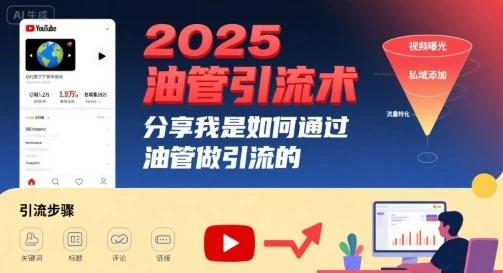 2025油管引流术,分享我是如何通过油管做引流的 2025油管引流术,分享我是如何通过油管做引流的