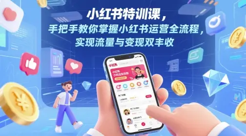 小红书特训课,手把手教你掌握小红书运营全流程,实现流量与变现双丰收 小红书特训课,手把手教你掌握小红书运营全流程,实现流量与变现双丰收