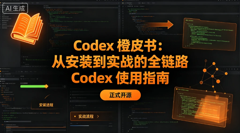 【精】Codex 橙皮书:从安装到实战的全链路 Codex 使用指南正式开源 【精】Codex 橙皮书:从安装到实战的全链路 Codex 使用指南正式开源