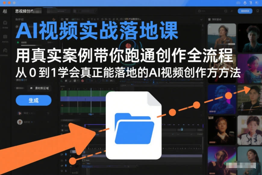 【精】AI视频实战落地课,用真实案例带你跑通创作全流程,从0到1学会真正能落地的AI视频创作方法 【精】AI视频实战落地课,用真实案例带你跑通创作全流程,从0到1学会真正能落地的AI视频创作方法
