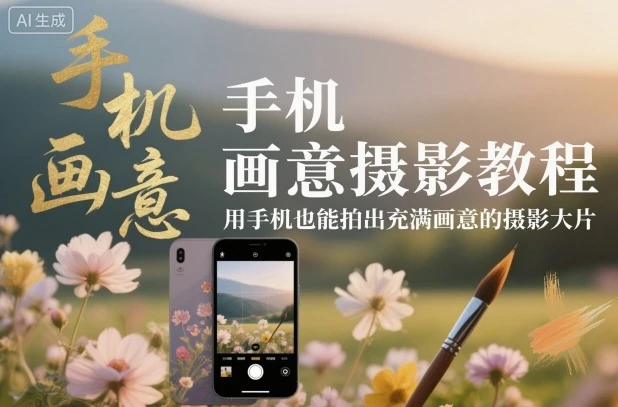 【精】手机画意摄影教程,用手机也能拍出充满画意的摄影大片 【精】手机画意摄影教程,用手机也能拍出充满画意的摄影大片