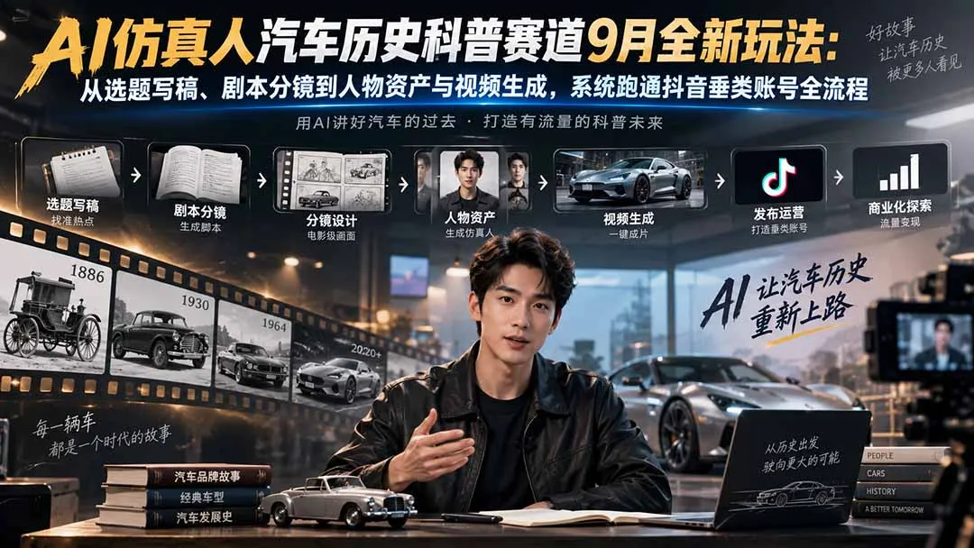 【精】略懂car·AI仿真人汽车科普教学，2 节系统课程