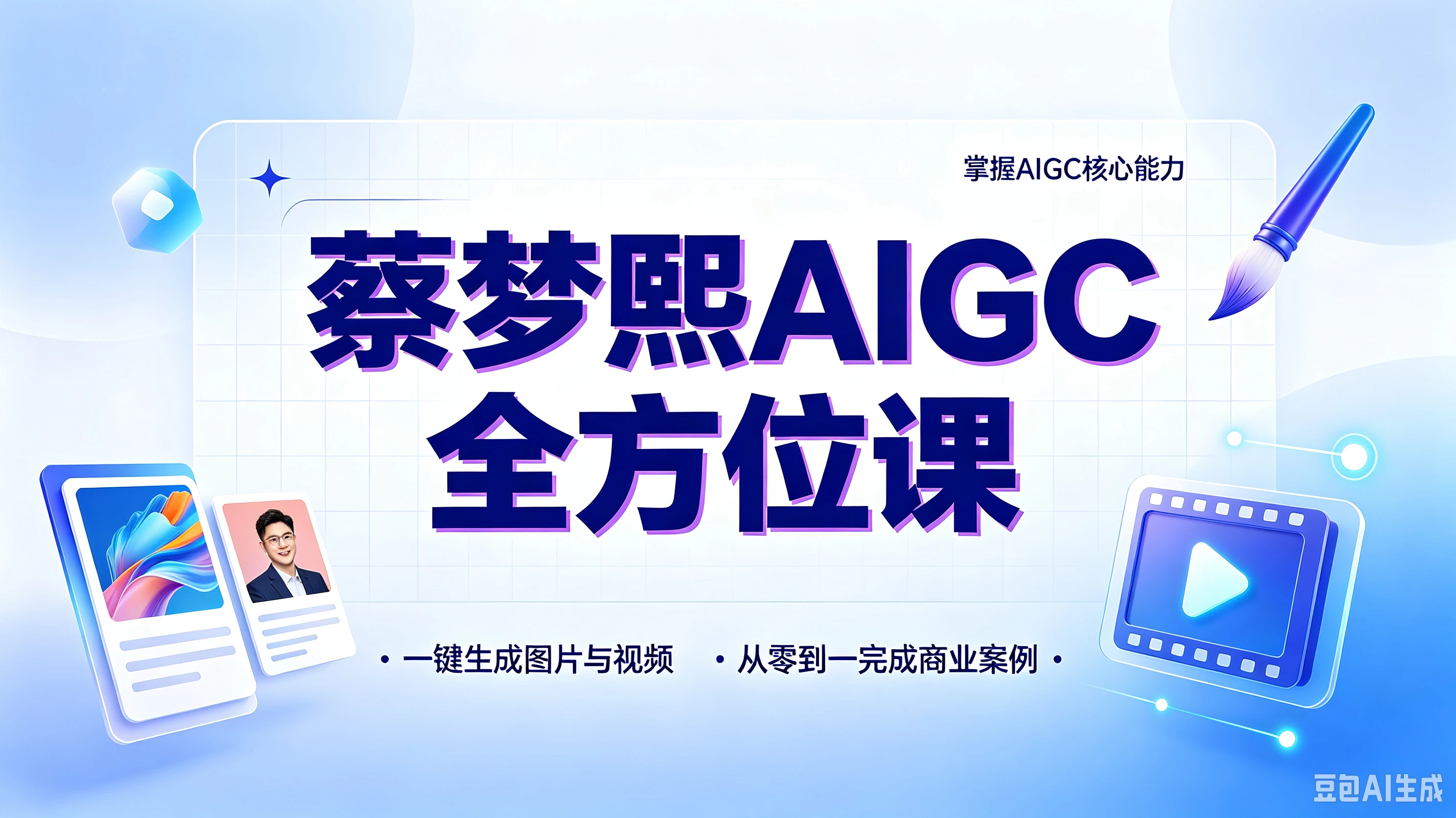 【精】蔡梦熙AIGC全方位课,掌握AIGC核心能力,一键生成图片与视频,从零到一完成商业案例 【精】蔡梦熙AIGC全方位课,掌握AIGC核心能力,一键生成图片与视频,从零到一完成商业案例