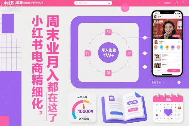 【精】小红书电商精细化运营全流程,周末副业月入1W+,全套方法都在这了 【精】小红书电商精细化运营全流程,周末副业月入1W+,全套方法都在这了