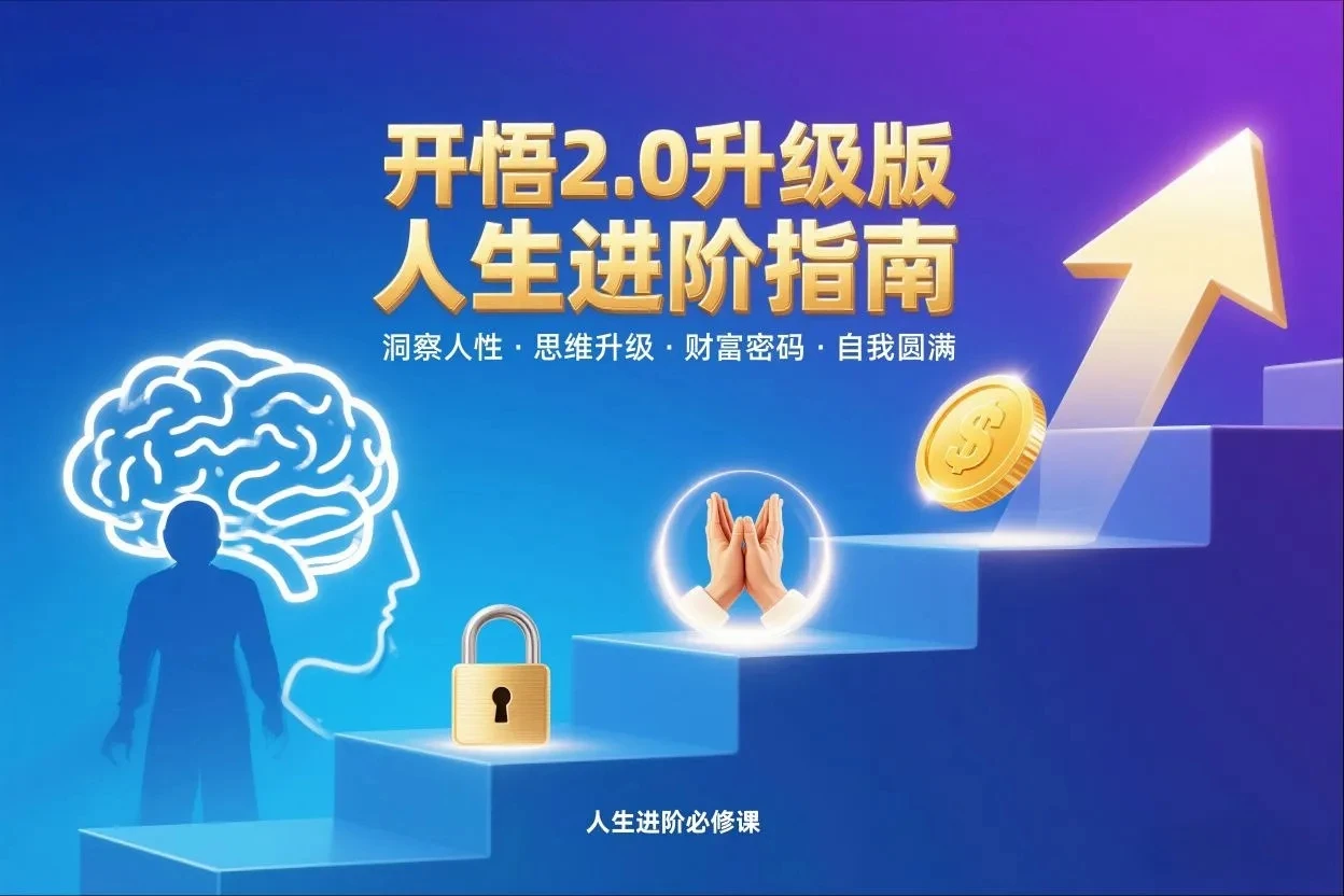 【精】开悟2.0升级版人生进阶指南,洞察人性-思维升级-财富密码-自我圆满 【精】开悟2.0升级版人生进阶指南,洞察人性-思维升级-财富密码-自我圆满