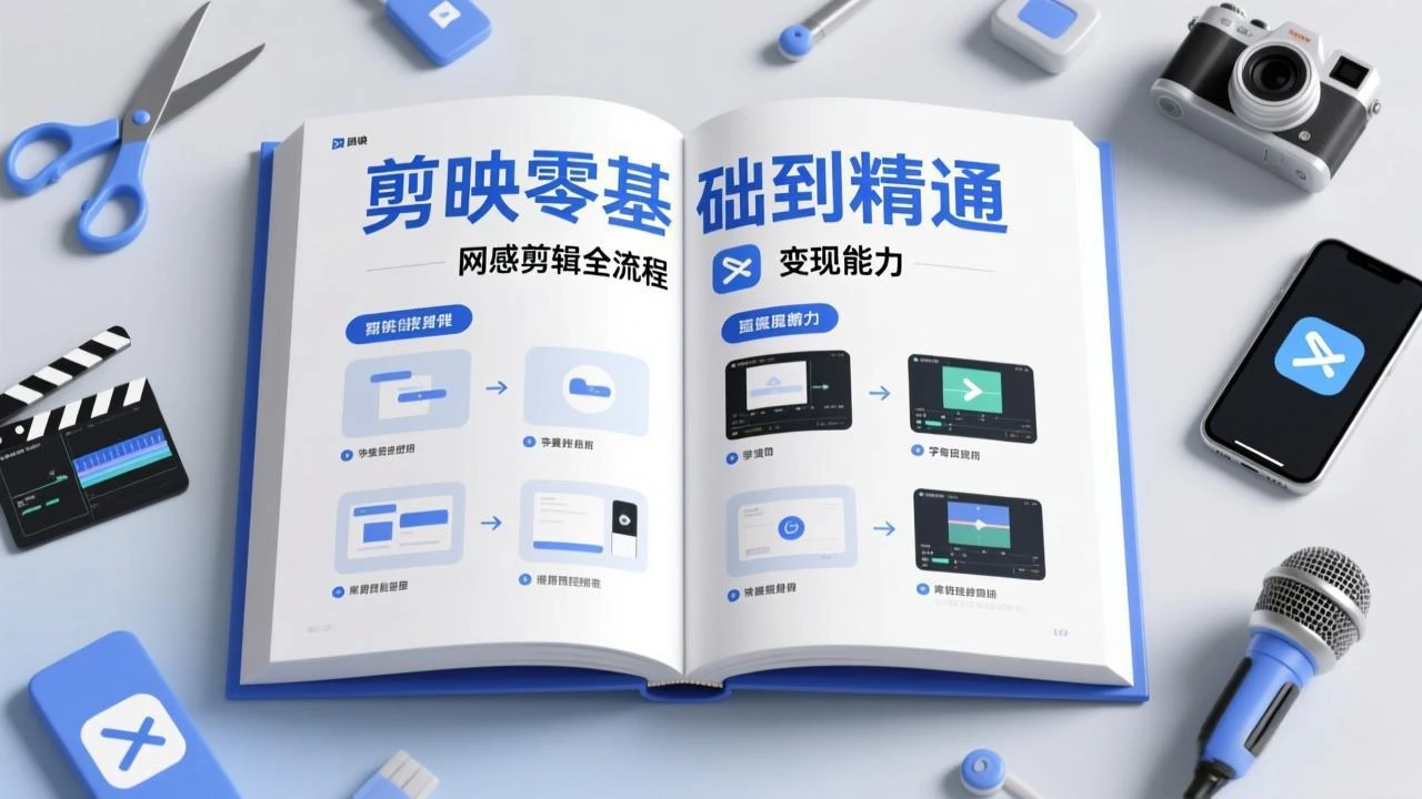 【精】剪映零基础也能快速上手,从入门到精通掌握网感剪辑全流程,掌握能直接变现的剪辑能力 【精】剪映零基础也能快速上手,从入门到精通掌握网感剪辑全流程,掌握能直接变现的剪辑能力