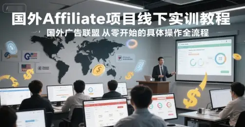 国外Affiliate项目线下实训教程,国外广告联盟从零开始的具体操作全流程 国外Affiliate项目线下实训教程,国外广告联盟从零开始的具体操作全流程